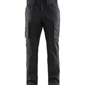 Pantalon maintenance polycoton stretch noir
