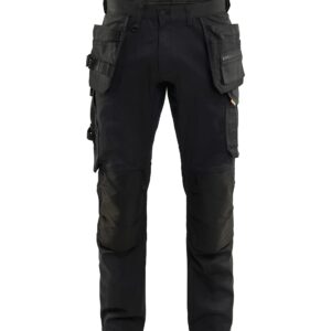 Pantalon stretch 2D avec poches flottantes noir