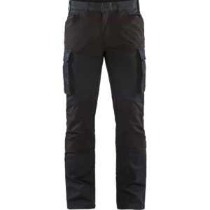 Pantalon maintenance denim stretch 2D bleu marine/noir