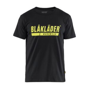 T-shirt noir/jaune