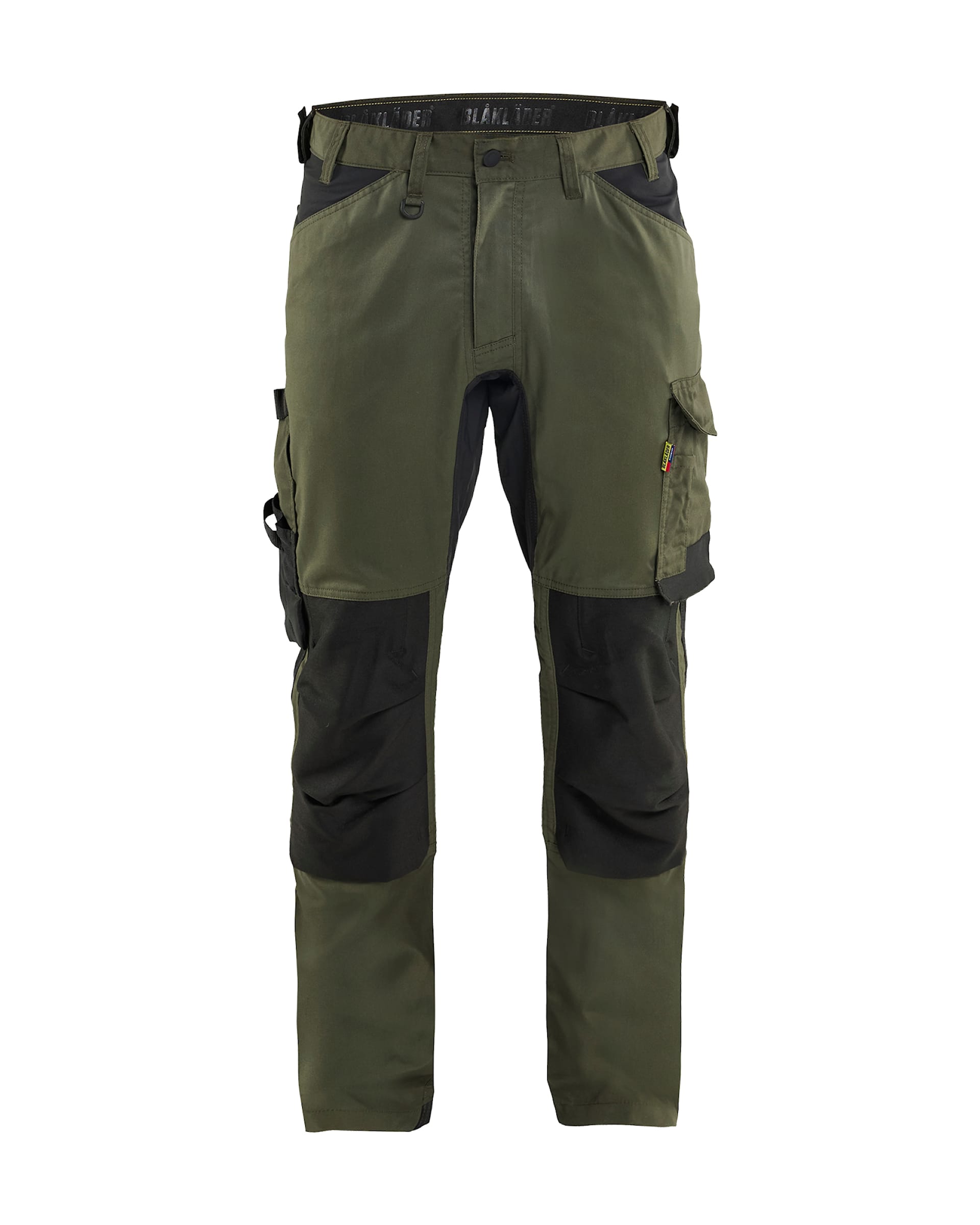 Pantalon stretch 2D vert forêt/noir